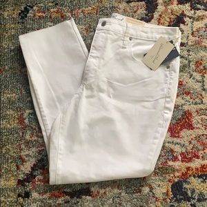 NEW White High Rise Skinny Crop Jeans